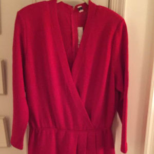 St. John Dress. Surplice Front. Elastic Waist. Women's 12